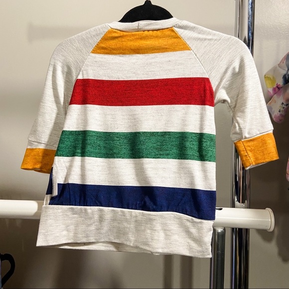 Primary stripes unisex kids raglan sweater - Picture 2 of 2